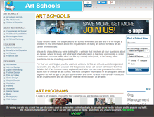 Tablet Screenshot of aboutartschools.com
